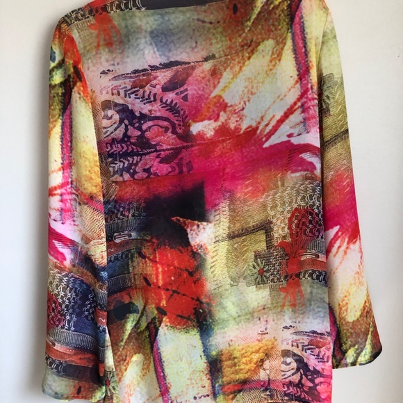 Bedazzled Chiffon Tunic Cover Up Size Large - Picture 6 of 6